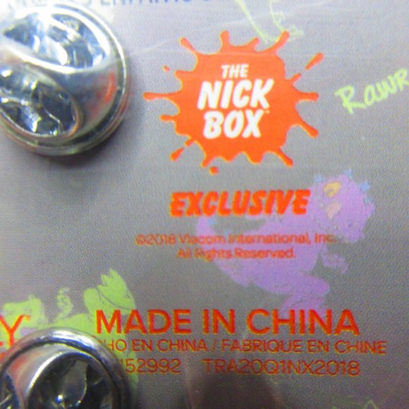 NEW 2018 Nick Box Purple Reptar from Rugrats Enamel Pin Collectible RARE - Picture 4 of 5